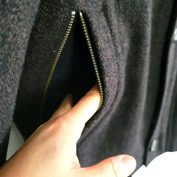 Jos. A. Bank Wool Blend Brown Tweed Winter Executive coat Size M - Picture 12 of 14